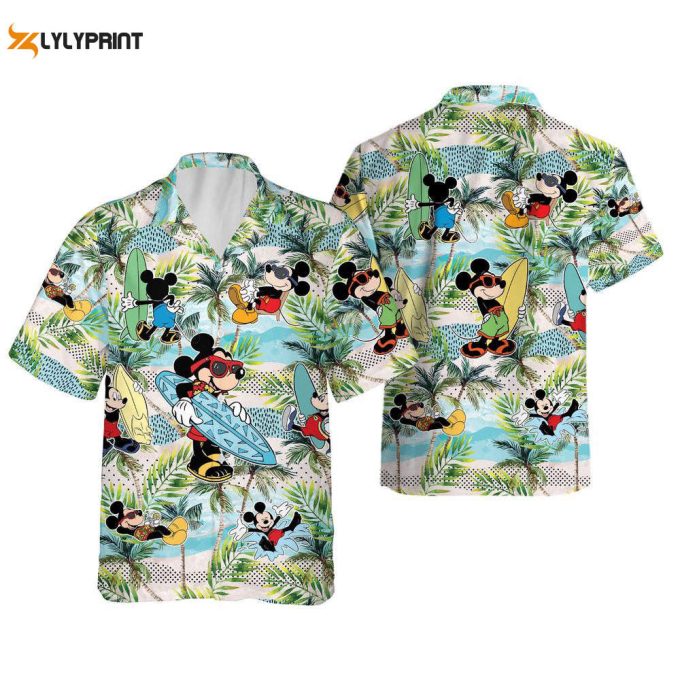 Disney Beach Mickey Hawaiian Shirt, Mickey 1