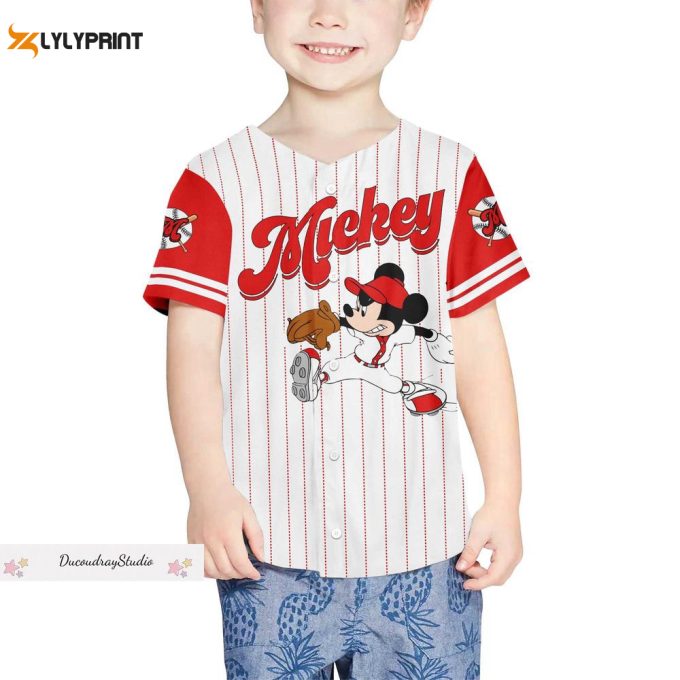 Disney Mickey Shirt, Mickey Baseball Jersey, Disneyland Vacation Shirt 2