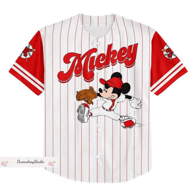 Disney Mickey Shirt, Mickey Baseball Jersey, Disneyland Vacation Shirt 3