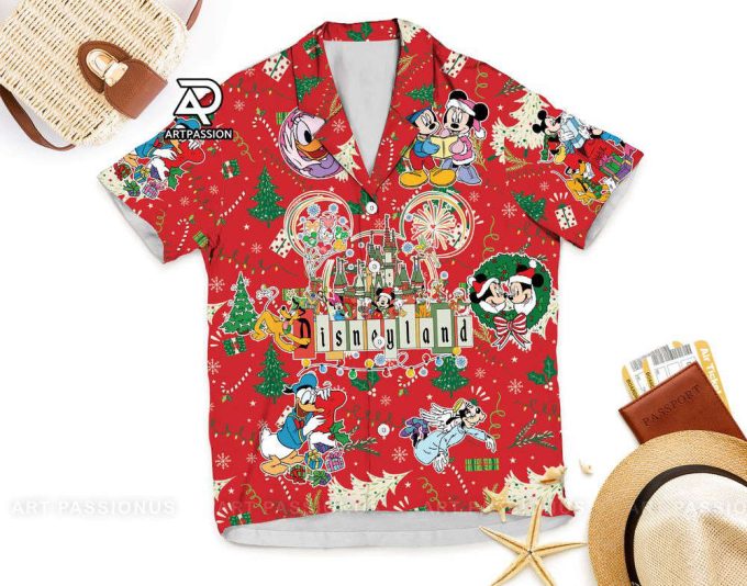 Disneyland Christmas Hawaiian Shirt, Mickey And Friends Christmas 6