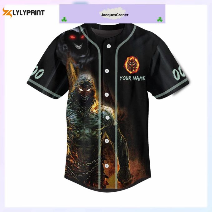 Disturbed Jersey, The Light Baseball Jersey 2