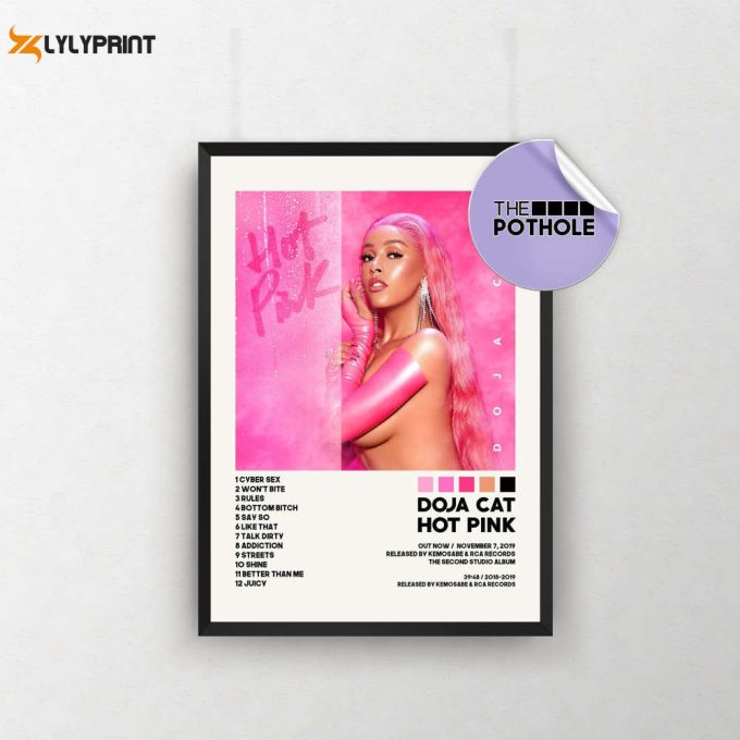 Doja Cat Posters / Hot Pink Poster, Album Cover Poster, Poster Print Wall Art 1