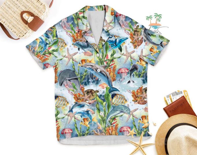 Dolphin Ocean Animal Hawaiian Shirt 4