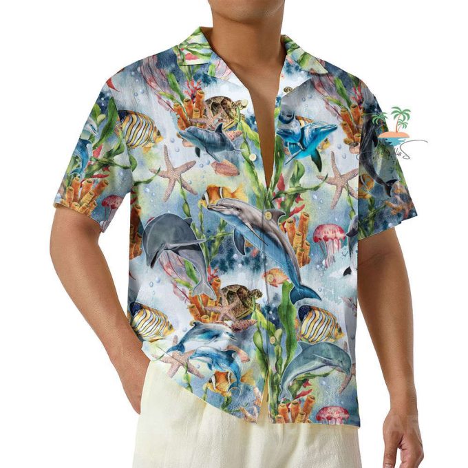 Dolphin Ocean Animal Hawaiian Shirt 6