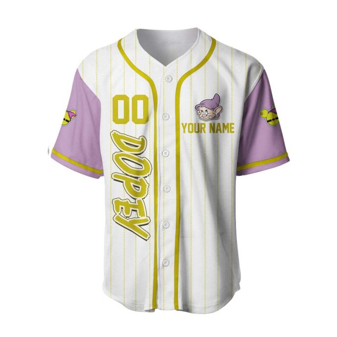 Dopey Dwarf Baseball Jersey 4