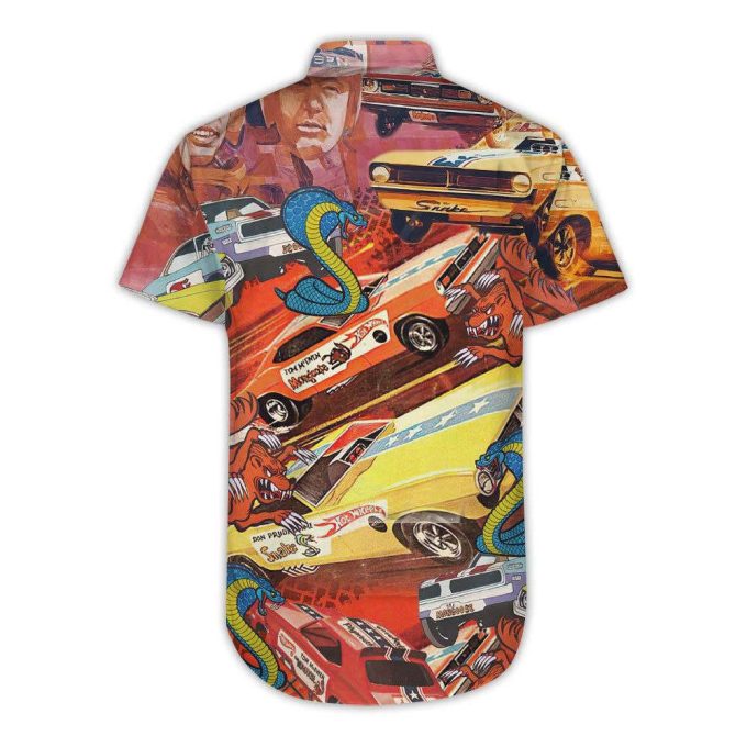 Drag Racing Snake And Mongoose Car Hawaiian Shirt