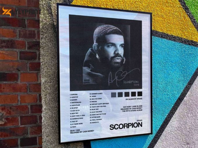 Drake &Amp;Quot;Scorpion&Amp;Quot; Album Cover Poster 1