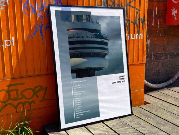 Drake &Quot;Views&Quot; Album Cover Poster, Drake Merch 9