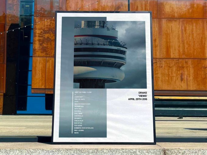 Drake &Quot;Views&Quot; Album Cover Poster, Drake Merch 3