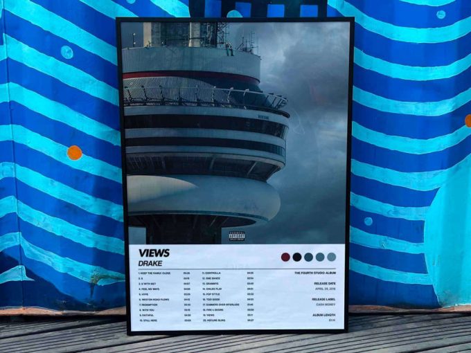 Drake &Quot;Views&Quot; Album Cover Poster, Drake Merch 2
