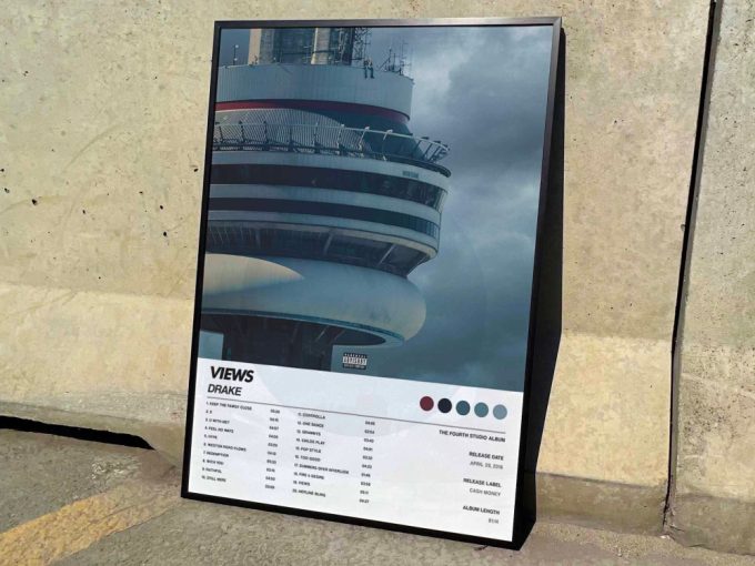 Drake &Quot;Views&Quot; Album Cover Poster, Drake Merch 3