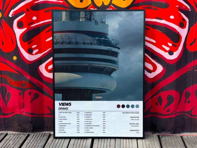 Drake &Quot;Views&Quot; Album Cover Poster, Drake Merch 5
