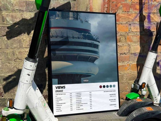Drake &Quot;Views&Quot; Album Cover Poster, Drake Merch 8