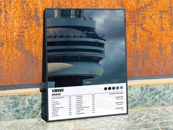 Drake &Quot;Views&Quot; Album Cover Poster, Drake Merch 9
