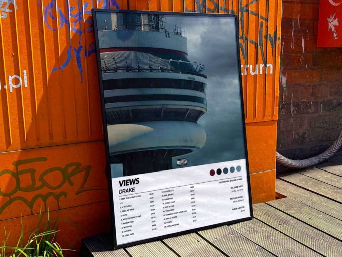 Drake &Quot;Views&Quot; Album Cover Poster, Drake Merch 10