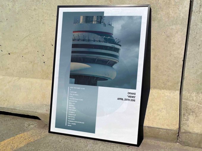 Drake &Quot;Views&Quot; Album Cover Poster, Drake Merch 4