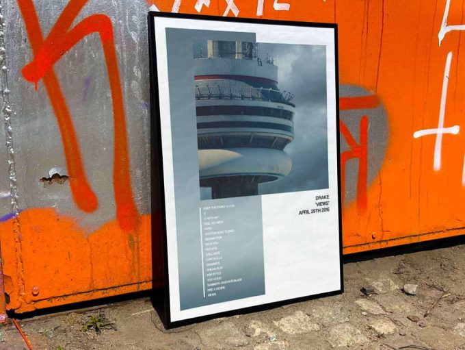 Drake &Quot;Views&Quot; Album Cover Poster, Drake Merch 6