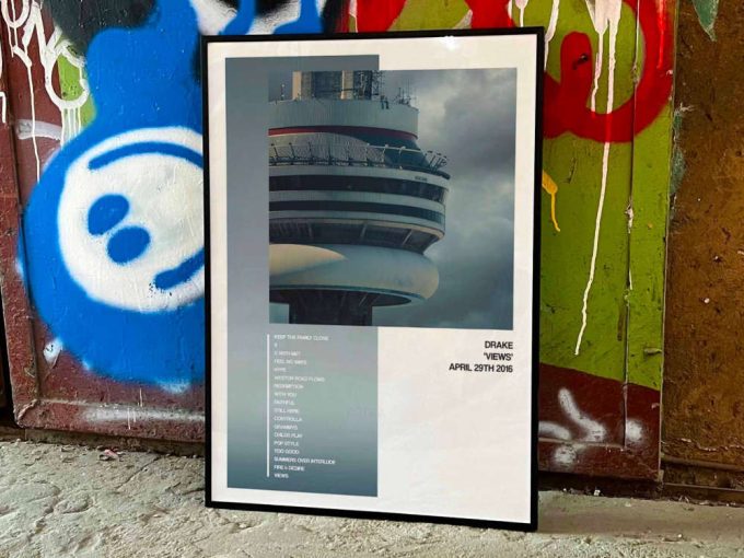 Drake &Quot;Views&Quot; Album Cover Poster, Drake Merch 7
