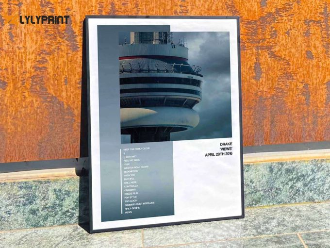 Drake &Amp;Quot;Views&Amp;Quot; Album Cover Poster, Drake Merch 1