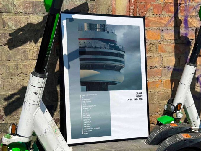 Drake &Quot;Views&Quot; Album Cover Poster, Drake Merch 8