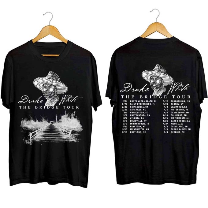Drake White 2024 The Bridge Tour Shirt, Drake White Fan Shirt, Drake White 2024 Concert Shirt, The Bridge Tour Shirt Gift 2