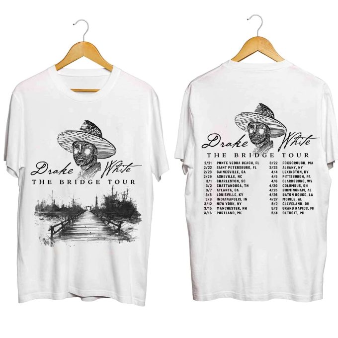 Drake White 2024 The Bridge Tour Shirt, Drake White Fan Shirt, Drake White 2024 Concert Shirt, The Bridge Tour Shirt Gift 1