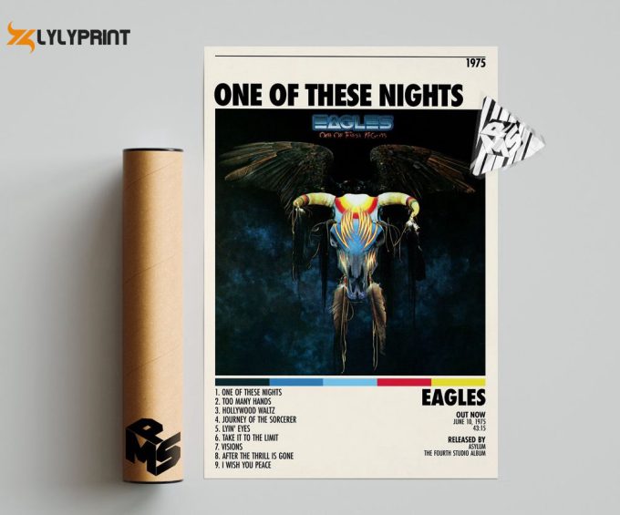 Eagles Poster | One Of These Nights Poster | Eagles Tracklist 1