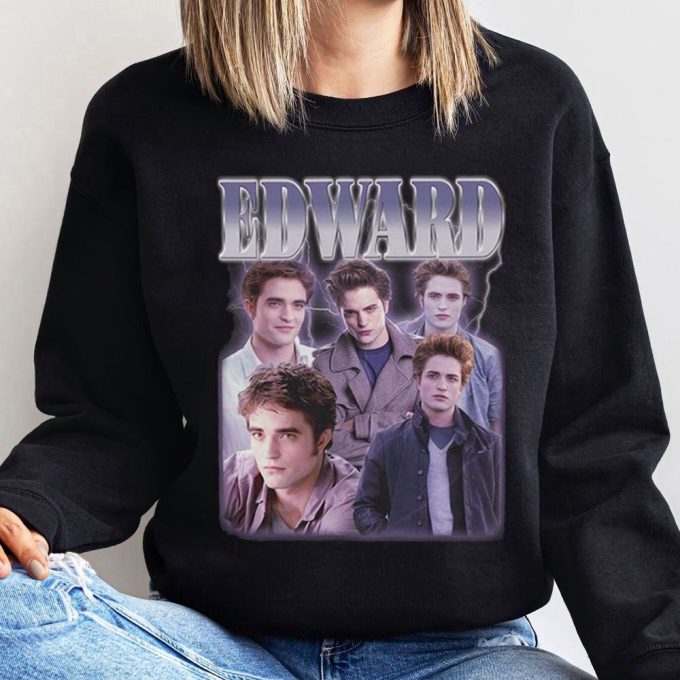 Edward Cullen Twitlight Movie Unisex T-Shirt, Robert Pattinson Shirt, Team Jacob Shirt, Team Edward Shirt , Halloween Gift 2