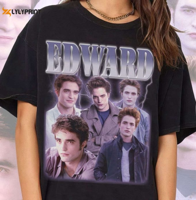 Edward Cullen Twitlight Movie Unisex T-Shirt, Robert Pattinson Shirt, Team Jacob Shirt, Team Edward Shirt , Halloween Gift 1