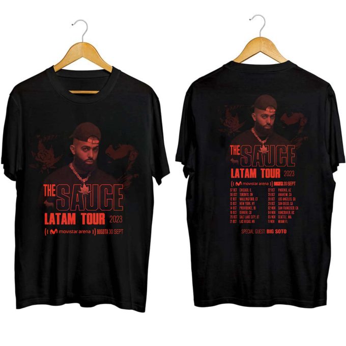 Eladio Carrión Us Tour 2023 Shirt, Eladio Carrión Fan Shirt, Rapper Eladio Carrión Fan Shirt, Eladio Carrión 2023 Concert Shirt 1