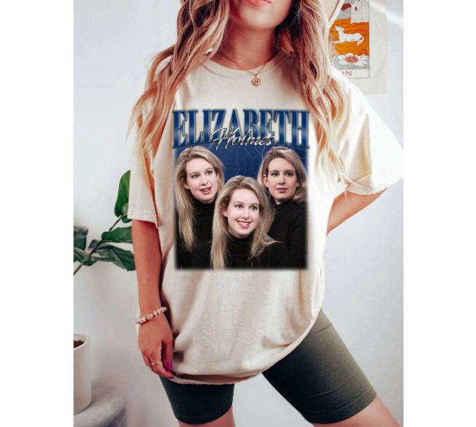 Elizabeth Holmes T-Shirt Elizabeth Holmes Shirt Elizabeth Holmes Tees Elizabeth Holmes Sweater Vintage Shirt Retro Shirt Movie Shirt 3