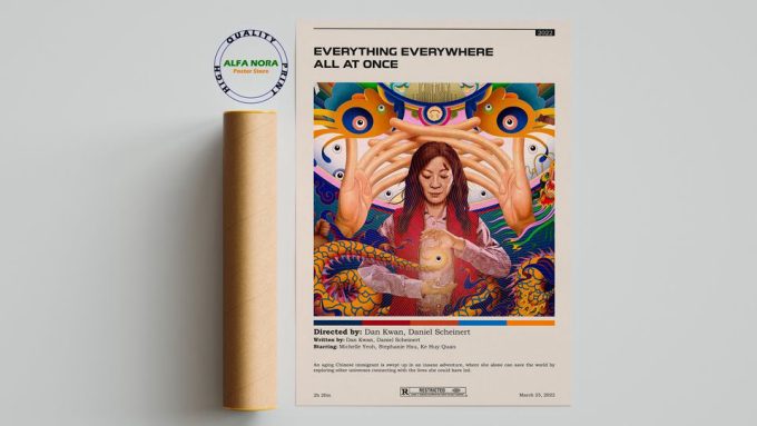 Everything Everywhere All At Once Retro Movie Poster 5