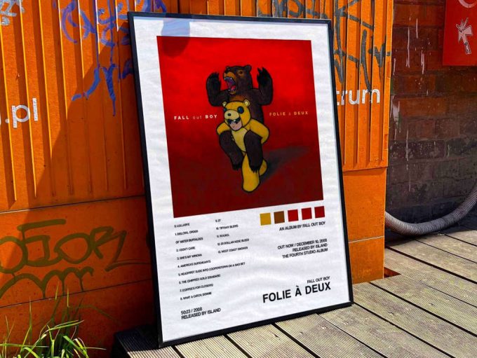 Fall Out Boy &Quot;Folie A Deux&Quot; Album Cover Poster #2 3