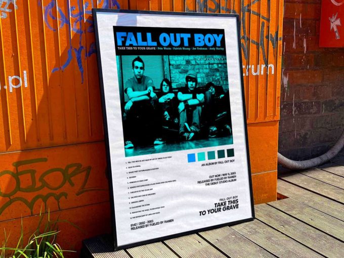 Fall Out Boy &Quot;Take This To Your Grave&Quot; Album Cover Poster #2 3