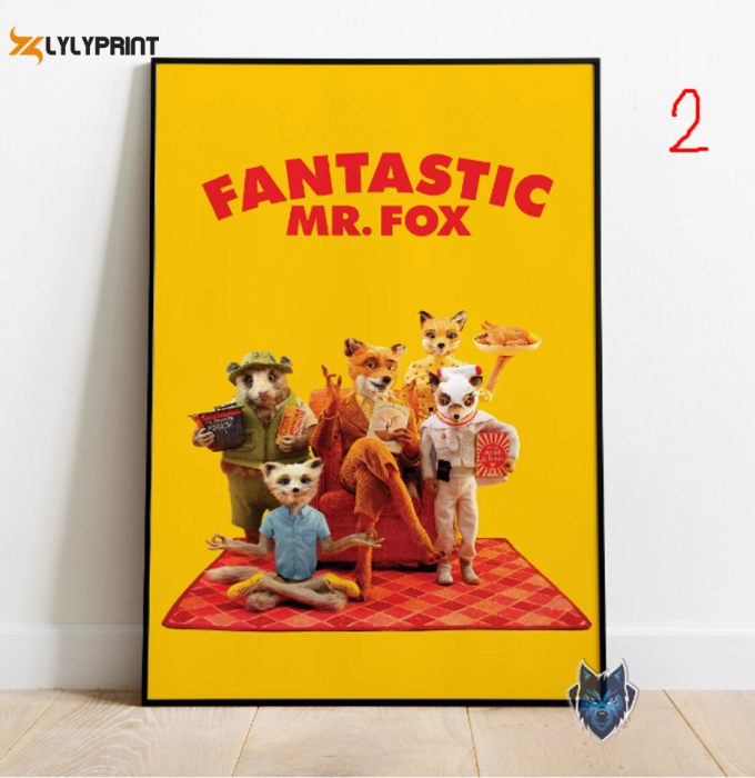 Fantastic Mr Fox Poster, Mrs Fox Wall Art 1