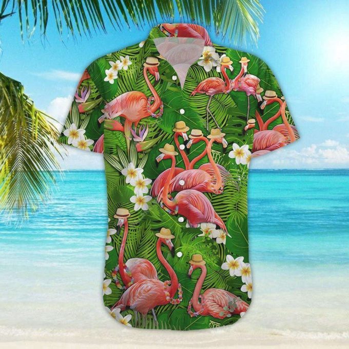 Flamingo Hawaiian Shirt – Stand Tall And Be Fabulous Tropical Flamingo Hawaii Shirt