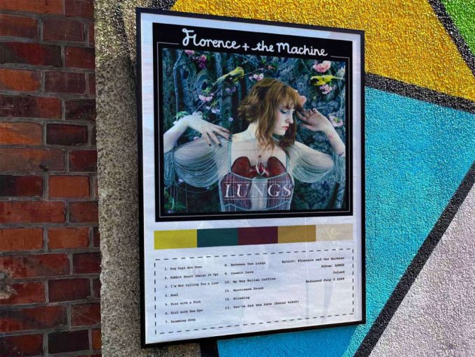 Florence And The Machine &Quot;Lungs&Quot; Album Cover Poster #4 3