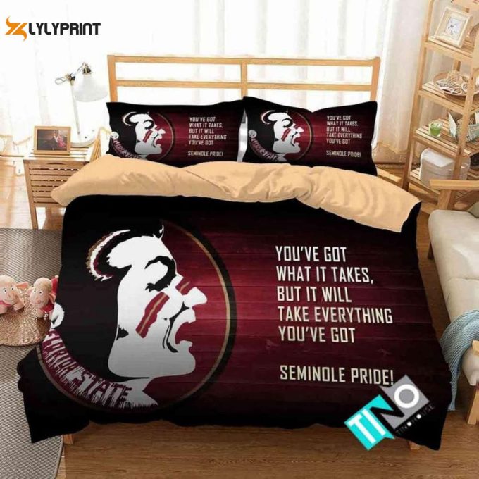 Florida State Seminoles Duvet Cover Bedding Set Gift For Fans 2024 Bd277 1