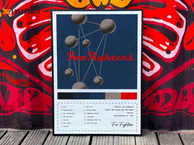 Foo Fighters &Amp;Quot;The Colour And The Shape&Amp;Quot; Album Cover Poster #4 1