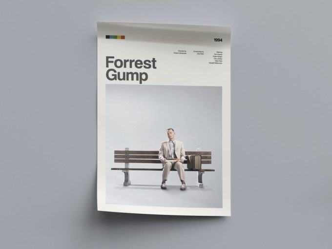 Forrest Gump Movie Poster, Forrest Gump Modern Movie Poster 2