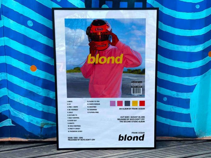 Frank Ocean “Blonde” Album Cover Poster