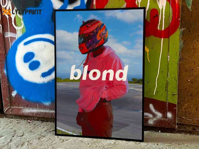 Frank Ocean &Amp;Quot;Blonde&Amp;Quot; Album Cover Poster #Fac (Helmet) 1