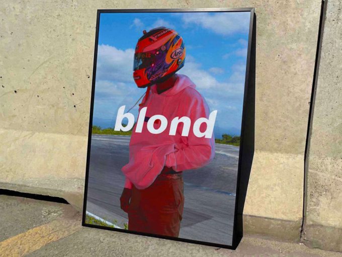 Frank Ocean &Quot;Blonde&Quot; Album Cover Poster #Fac (Helmet) 3