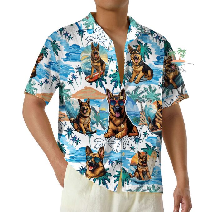 Funny Dog Hawaiian Shirt, Dog Tropical Beach Hawaii Shirts 4