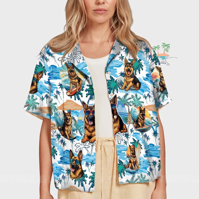 Funny Dog Hawaiian Shirt, Dog Tropical Beach Hawaii Shirts 5