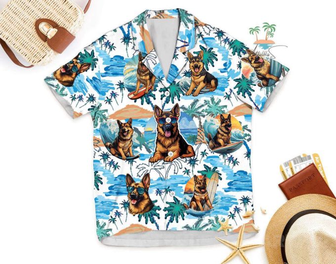 Funny Dog Hawaiian Shirt, Dog Tropical Beach Hawaii Shirts 6