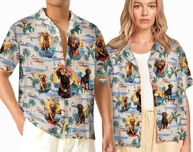 Funny Labrador Beach Life Hawaiian Shirt 2