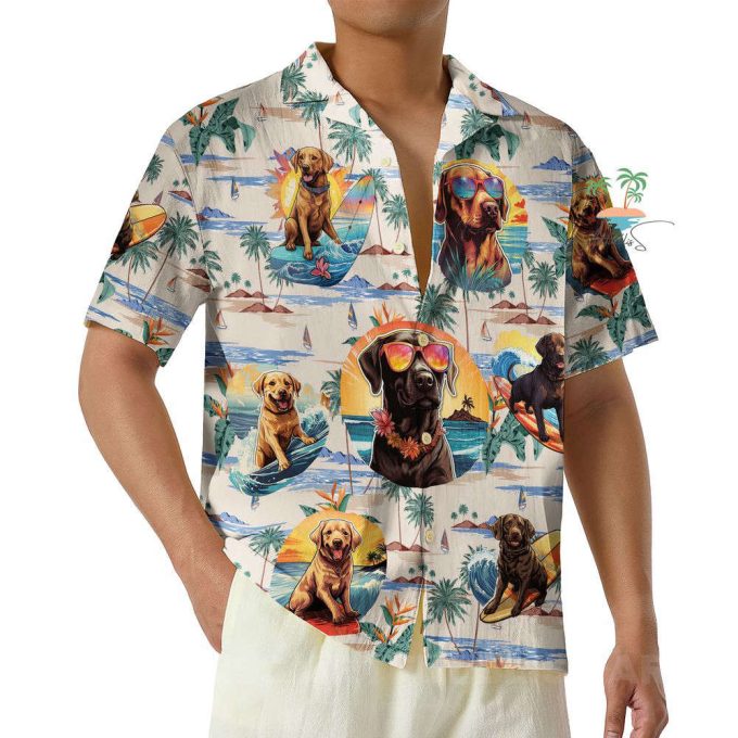 Funny Labrador Beach Life Hawaiian Shirt 4