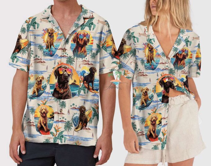 Funny Labrador Beach Life Hawaiian Shirt 5