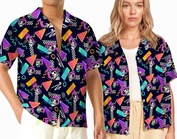 Funny Raccoon Couple Beach Hawaiian Shirt 2